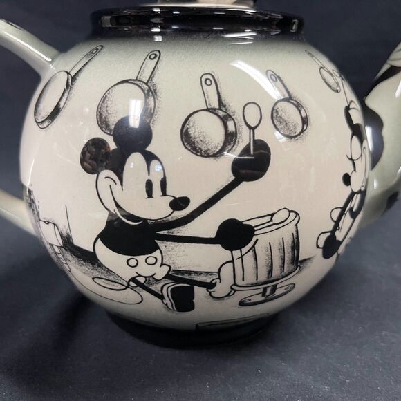 Disney Showcase Collection Teapot Cardew Design Steamboat Willie Tea Coffee - Picture 5 of 10
